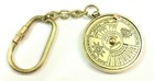 Antique Style Nautical 50 Years Perpetual Calendar Keychain Brass Key Rings