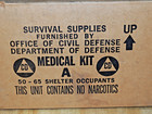 Rare 1962 Old Civil Defense Fallout Shelter Medical Kit A   Not For Medical Use