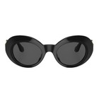Versace Vk 4428u Gb1 87 Black Plastic Butterfly Sunglasses Grey Lens