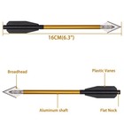 6 3  Crossbow Bolts Aluminium Arrows Broadhead Hunting For Archery Pistol 3pcs