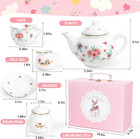 Porcelain Tea Set For Girls  Tea Party Set For Little Girls  Kids Tea Set Kitche