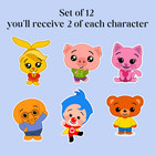 Plim Plim Cupcake Toppers Personalized   Set Of 12 Plim Plim Circus Birthday
