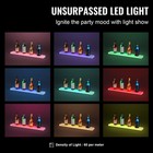 30  1-step Wall Mounted Led Lighted Liquor Bottle Display Home Bar Shelf