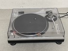 Technics Sl-1200mk2 Silver With Dust Cover And Hinges Direct Drive Dj Turntable