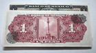 1957 Mexico Un One Peso Aztec Calendar Mexican Currency Paper Money Billetes