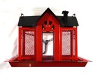 Bird Feeder House For Outside  Metal Mesh Bird Feeder With Triple Feeders  New