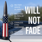 50 Cal Bullet Antenna For Ford  Dodge   Ram F150 F250 F350 Antenna American Flag