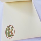 Vintage Stationery Letter Pad Sugar  n Spice Old Fashioned Girl With Coat Rack