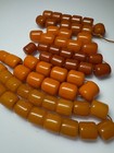 278 Grams Lot Of Antique Bakelite Carrot Color Beads 