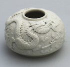 An Antique Chinese Qing Biscuit Porcelain Brush Washer By Wang Bingrong C 19thc
