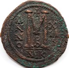 Roman Byzantine   Justinian I   Ae Follis   Nicomedia   Ry 13   539-540   41 Mm