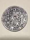 1806 Peru 8 Reales Large Silver Coin Colonial Spain Chopmark Carlos Iiii Lima
