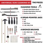 Handgun Cleaning Kit For Pistols Revolver And Sbr Calibers  22 38 9mm 357 40 45