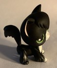 Littlest Pet Shop Lps 2004  55 Black White Angora Tuxedo Cat Green Eyes