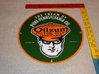 Vintage 1939 Oilzum Motor Oil   Lubricants 11 3 4  Porcelain Metal Gasoline Sign