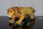 Vintage Marx Mechanical Lion Tin Wind Up Toy Works 1950 s W box Ex