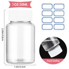 4pcs Clear Pill Bottles  Empty Plastic Medicine Bottles  Reagent Bottle With    