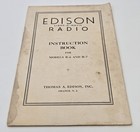 Vintage Edison Light-o-matic Radio Instruction Book Model R-6 R-7