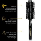 Sally Hershberger Medium Round Hair Brush For Men  Women-1pc Boar Bristle Design