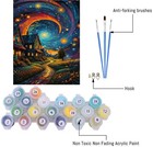 Paint By Numbers Kit For Adults  Easy Starry Acrylic Paint By Number Kits On    