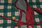 Vintage 90s Ruffled Plaid Holly Christmas Tree Skirt 55 5  Country Home Holiday