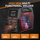 Arccaptain Mig205mp Mig Welder Plasma Cutter pulsed Mig flux Core spool Gun tig