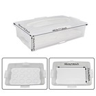 Plastic Cake And Cupcake Carrier Holder Large Portable Container 12 Count White