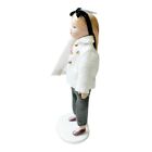 1 12 Scale Victoria Vintage Dollhouse Miniature Porcelain Doll Girl White Jacket