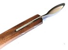 Hoof Knife Medium Loop Oval Farrier Horse Stainless Steel Blade Wooden Handle