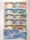 Trinidad   Tobago 1 - 100 Dollars 6 Pcs Banknotes Set 2006-2019 Unc