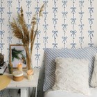 Tempaper   Co  Peel And Stick Wallpaper Sweet Ties Bow Design