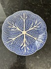 Bordallo Pinheiro Blue Cabbage Leaf 7 1 2  Plate Excellent  Cond  4 Available