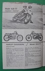 Original 1966 Harley Davidson Brochure Xlrtt Kr Krtt Crs Crtt Racing Motorcycle