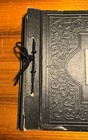 Antique Photograph Album Empty Scrapbook Vintage Ephemera Black And Silver