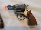 2 Vintage Nichols Detective Snub Nose  38 Special Revolver Cap Gun Toys
