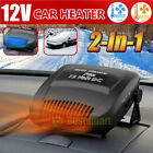 12v Car Truck Portable Ceramic Heating Cooling Heater Fan Defroster Demister