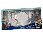 Disney Moana Paint   Style Jumbo Set 5 Figurines  Paint  Brushes  Stickers Nib