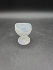 Vintage White Iridescent Glass Eye Wash Cup Ocular Care Optical