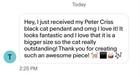 Peter Criss Catman Stainless Steel Pendant necklace