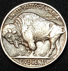 1937 P 5c Indian Head Buffalo Nickel Early Us Type Coin  Full Horn