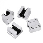 Cnc Sbr16uu Aluminum Open Linear Motion Bearing Slide Unit For Linear Rail 4pcs