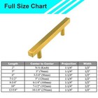 Brushed Gold Modern Square Cabinet Handles Pulls Knobs Kitchen Bathroom Hardware