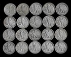 Walking Liberty Half Dollar Roll  20 Coins  90  Silver  1934-47  Lot  C70