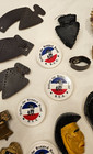 32 Pcs Neckerchief Slide Lot - Wooden Plastic Metal - Bsa Issue   Crafted