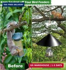 19 Inch Pp Squirrel Proof Baffle For Protecting Outside Pole Bird Feeders And Bi