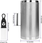 12  X 6  Stainless Steel Guiro Instrument Latin Percussion Metal Guiro Shaker Wi