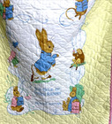 Vtg Beatrix Potter The Tale Of Peter Rabbit Baby Blanket Quilt Wall Hanging 1987