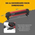 22 4   Universal Ski Snowboard Roof Rack For 2 Pair Skis Or 2 Snowboards