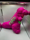 Vintage 1992 Fisher Price Puffalumps Dino Roars Purple 12  T-rex Dinosaur Plush