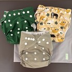 Lot Of 3 Wegreeco Washable Cloth Diapers Baby Reusable Adjustable Wet Bag